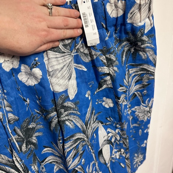 NWT- Jcrew Linen skirt. Blue - XL - Picture 2 of 4
